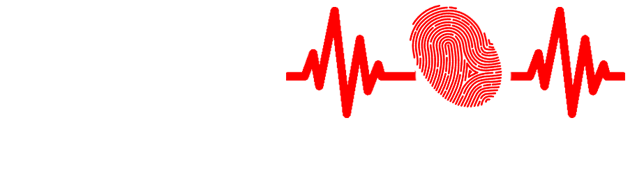 A professional polygraph examiner conducting a lie detector test on a seated individual.